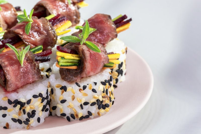 Bouchées apéritives de boeuf Wagyu