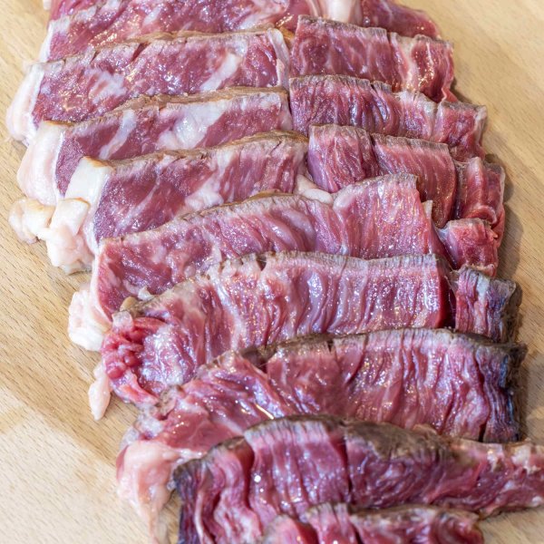 Côte de boeuf Wagyu à la découpe