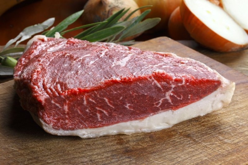 Picanha Angus Argentine sur une table de cuisne