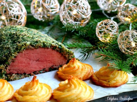 Rôti de filet de boeuf Angus en croûte d'herbes